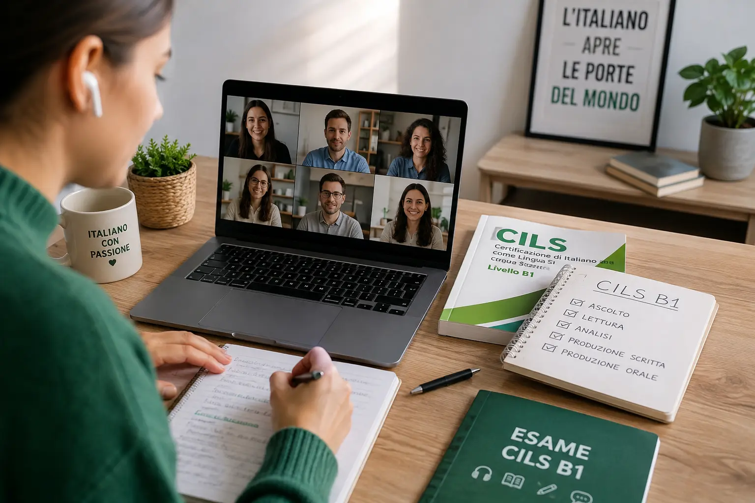 Corso online di preparazione all'esame CILS B1 in piccolo gruppo